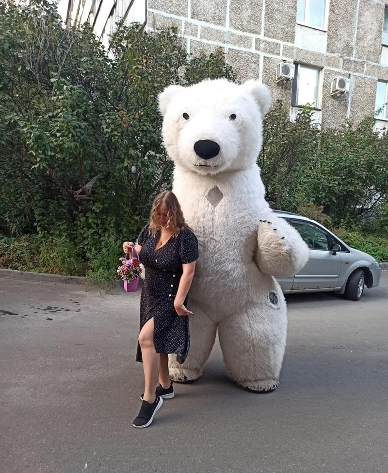 Ростовая кукла гигантский медведь